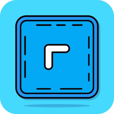 Tek yol işareti simgesinin vektör illüstrasyonu