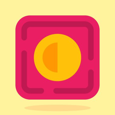 Modern simgenin vektör illüstrasyonu