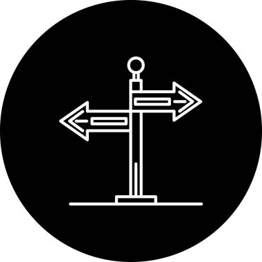 Vektör yol işareti simgesi