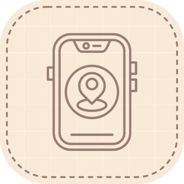 Telefon simgesinin vektör illüstrasyonu