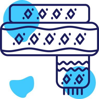 Beyaz arka planda izole edilmiş çizgi şeker kamışı ikonu. Renkli taslak konsepti. vektör