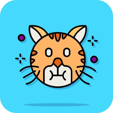 hayvan çizgi film ikonu, illüstrasyon