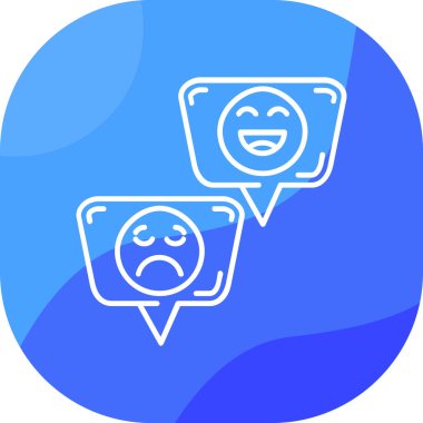 Sohbet simgesi, vektör çizimi