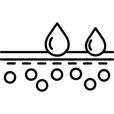 su damlası vektör simgesi