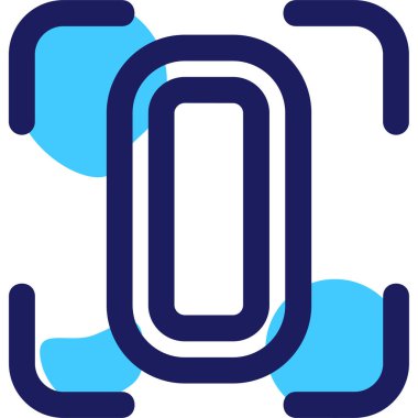 Düz tasarımda dokuz numaralı vektör illüstrasyonu