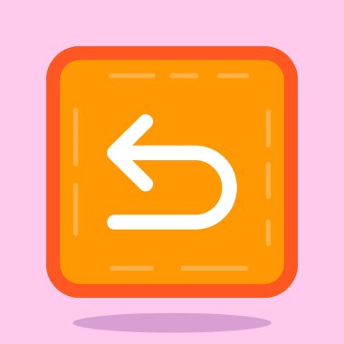 Ok ikonu. okun düz çizimi