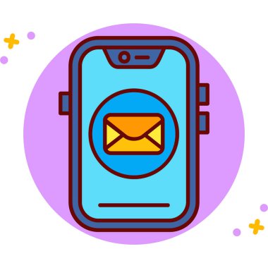 mobil e- posta iletisi simgesi - taslak biçimi