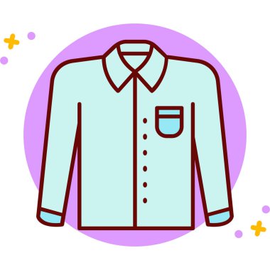 Gömlek simgesi, modern tasarım vektörü