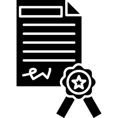belge ödül vektör simgesi