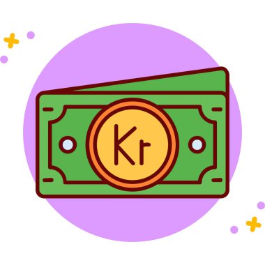 Para için. Web simgesi basit illüstrasyon