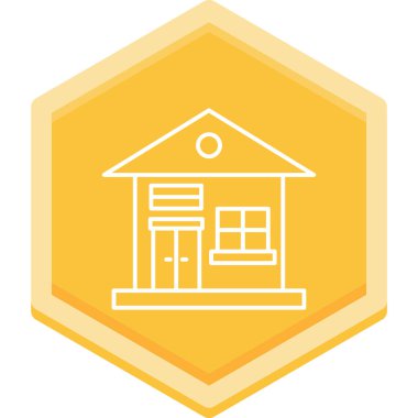 Ev simgesinin vektör illüstrasyonu