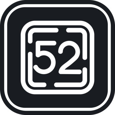 Tek izole edilmiş simgenin vektör illüstrasyonu