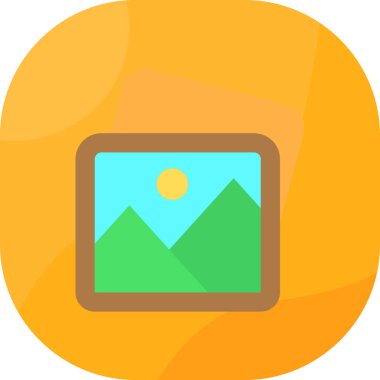 Tek bir izole simgenin vektör illüstrasyonu