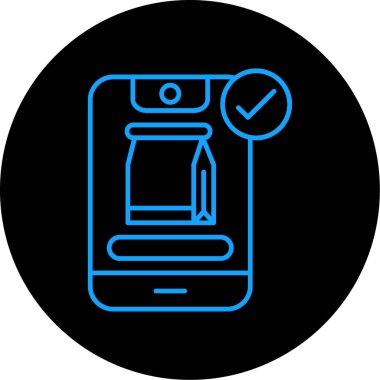 akıllı telefon simgesi vektör illüstrasyonu