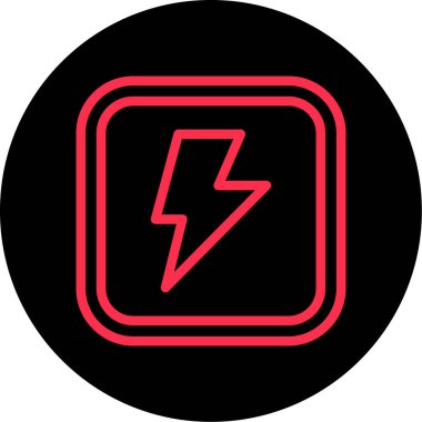 Moda biçimi arka planında elektrik simgesi