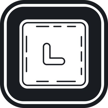 saat zaman simgesi vektör illüstrasyonu