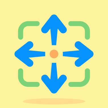 Oklar. Web simgesi basit illüstrasyon