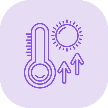 sıcaklık modern simgesi, vektör,