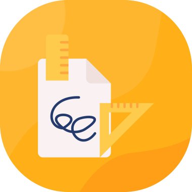 belge kağıt simgesi düz biçimli