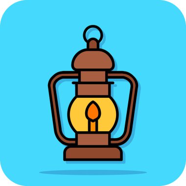 Moda Biçimli Lamba Simgesi İzole Arkaplan