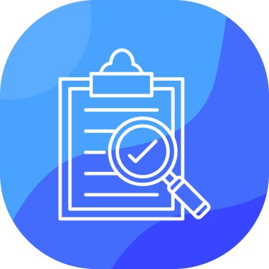 Kontrol listesi simgesi vektör illüstrasyonu