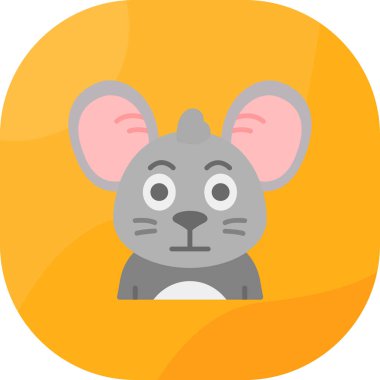 Düz biçimdeki fare simgesi çizimi herhangi bir amaç için izole edildi