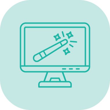 Kalem. Web simgesi basit illüstrasyon