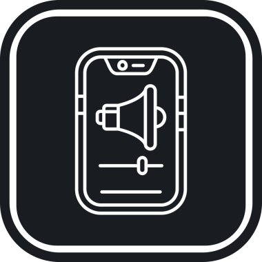 Hoparlör simgesi, vektör illüstrasyonu