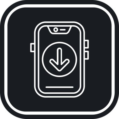 vektör smartwatch simgesi, vektör illüstrasyonu