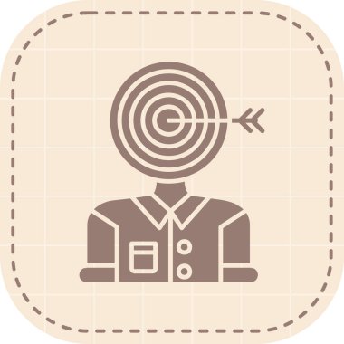 hedef simge, vektör illüstrasyonu