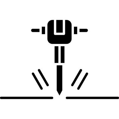 vector illustration of modern b lack icon isolated on white background