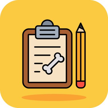 belge vektörü düz renk simgesi