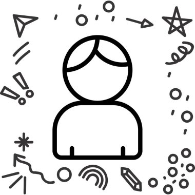 kullanıcı. Web simgesi basit tasarım