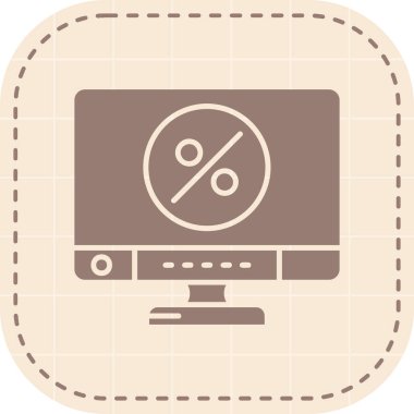 İzole edilmiş bir vektör simgesinin çizimi