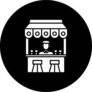 Kahve. Web simgesi basit illüstrasyon