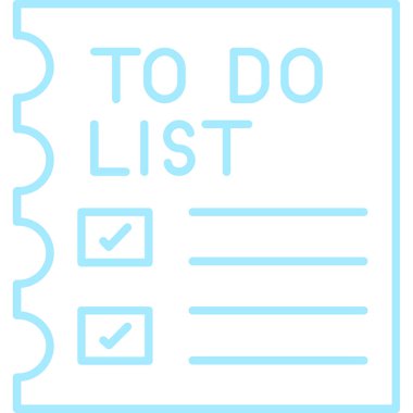 yapılacaklar listesi vektör simgesi