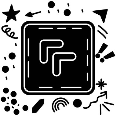 Çizgi roman tarzında yön ok simgesi. Beyaz üzerine ok karikatürü vektör çizimi. İzole. Sıçrama etkisi iş konsepti.