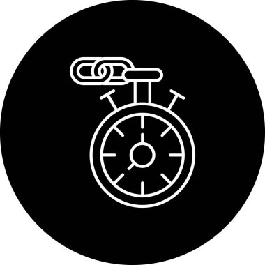 Bir bisiklet simgesinin vektör illüstrasyonu