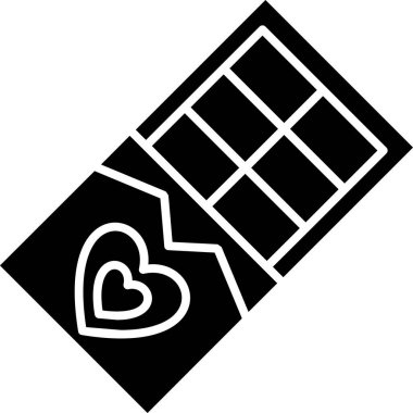 kutu kalp aşk simgesi ana hatları biçiminde