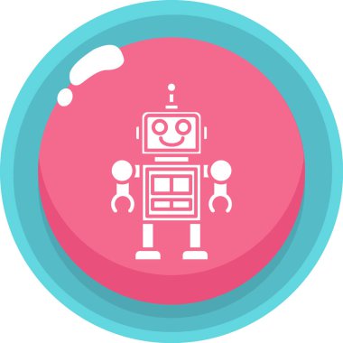 robot. Web simgesi basit tasarım