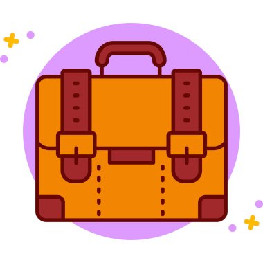 Çanta. Web simgesi basit tasarım