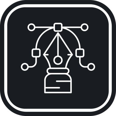 Veri ve ağ simgesinin vektör illüstrasyonu