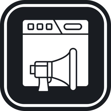 Hoparlör simgesi, vektör illüstrasyonu