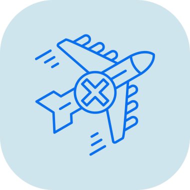 uçak simgesi, vektör illüstrasyonu