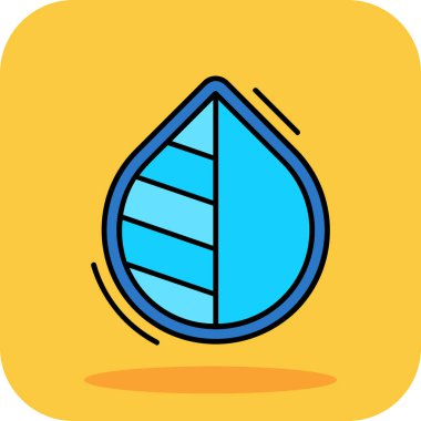 damla simgesi, vektör illüstrasyonu