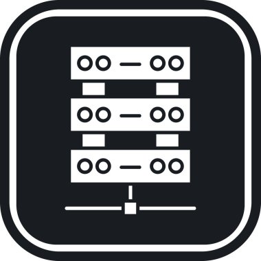Ana hat biçiminde kod kod sunucusu simgesi