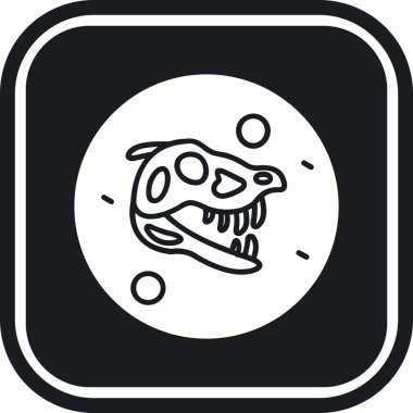 Dinozor simgesinin vektör illüstrasyonu