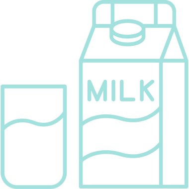 Süt şişesi. Basit resimleme