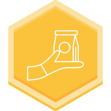 İzole edilmiş tek bir fener simgesinin vektör çizimi