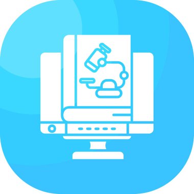 Bilgisayar. Web simgesi basit illüstrasyon